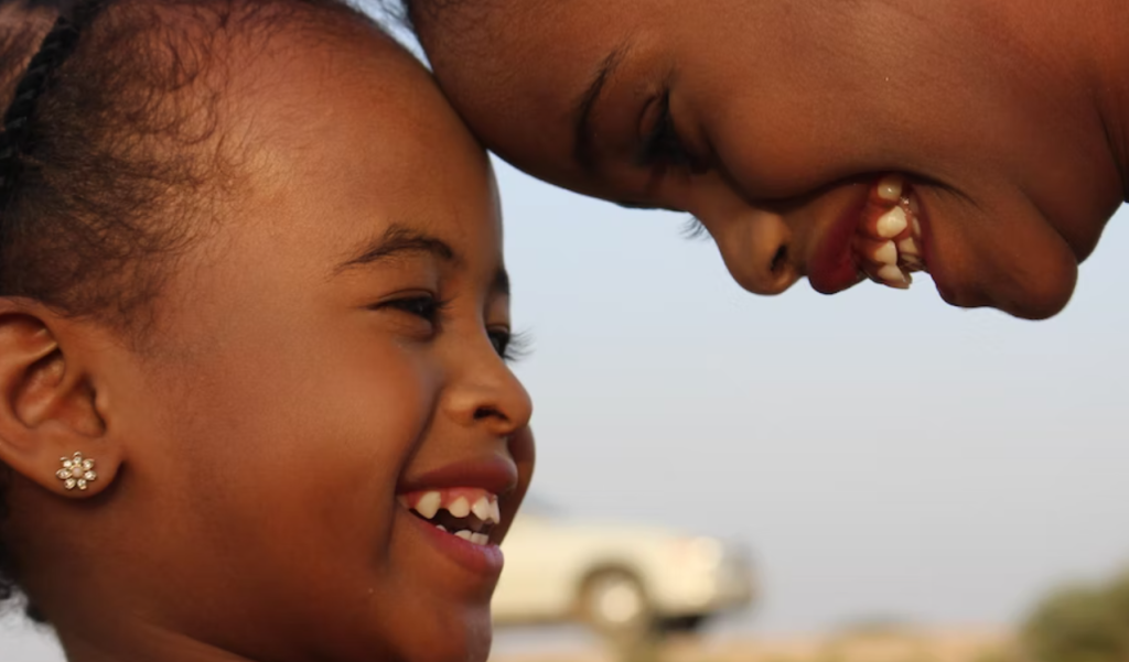 Two smiling Somali girls