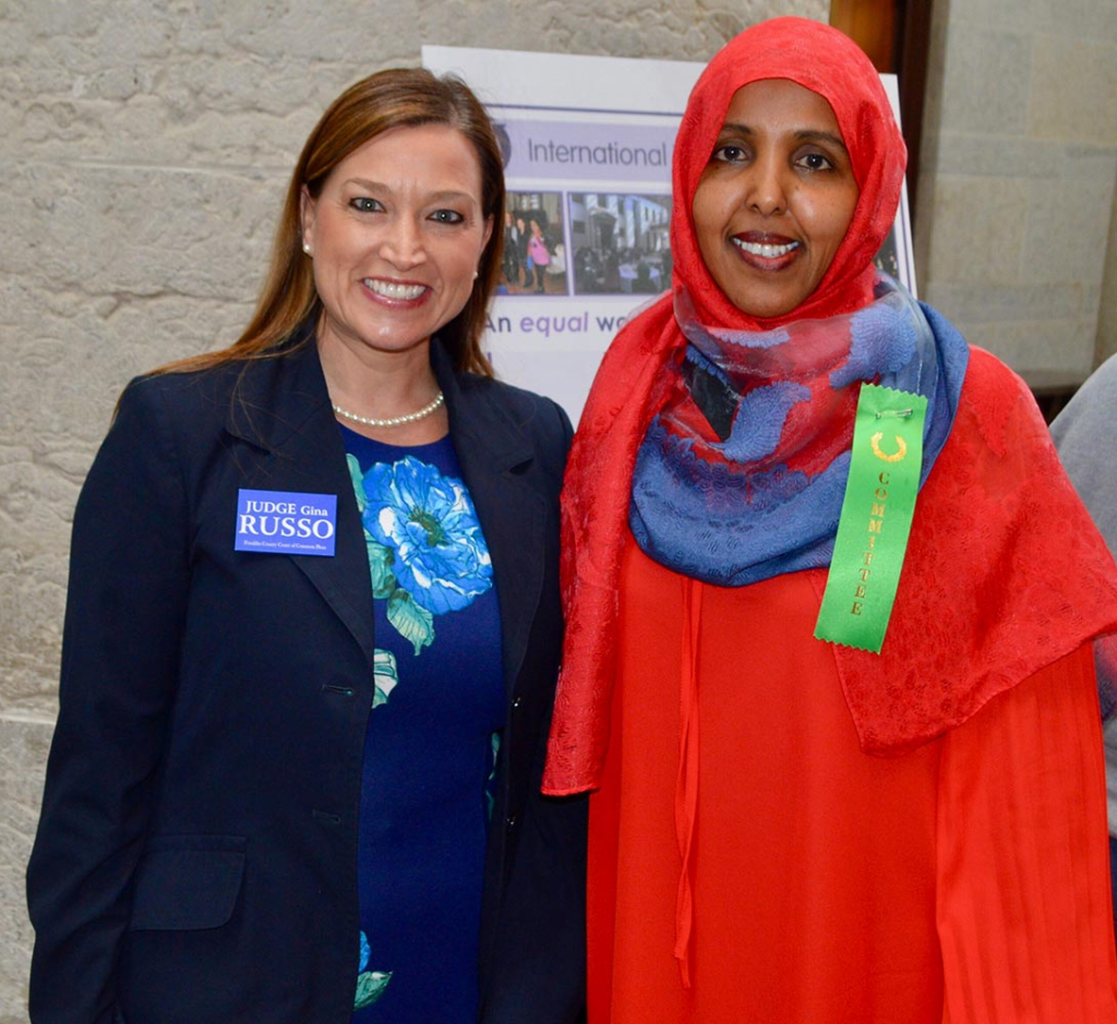 A Somali woman with an American Judge
