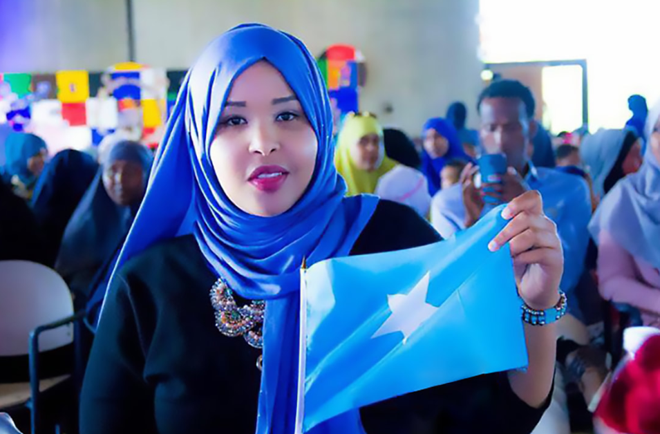 A woman in the Somali community in Columbus, Ohio.